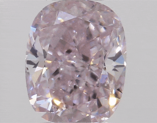 A Group of Five Fancy Light Pink and Fancy Light Purplish Pink